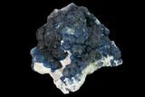 Dark Blue Fluorite on Quartz - China #146660-2